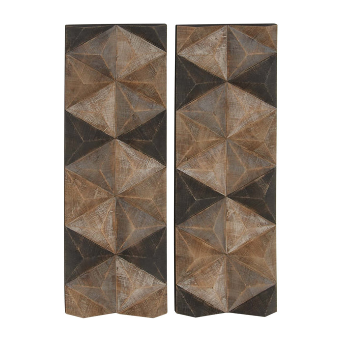 Corrigan Studio 2 Piece Geometric Inspired Wall Decor Set